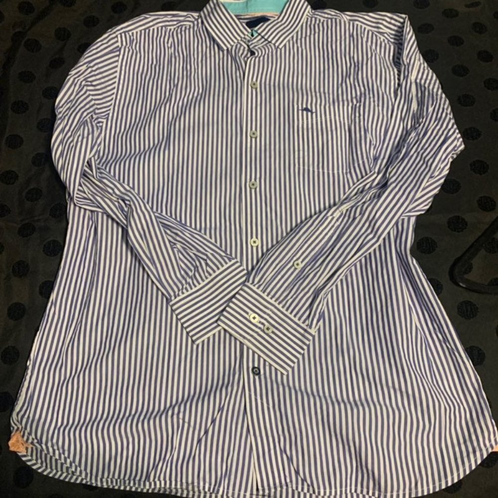 Tommy Bahama Long Sleeve Striped Button Down